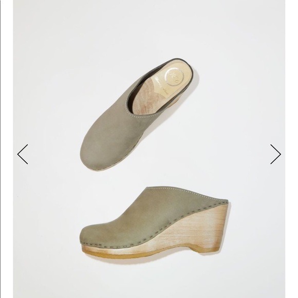 No. 6 Shoes - No. 6 New School Clog on Wedge in Cement